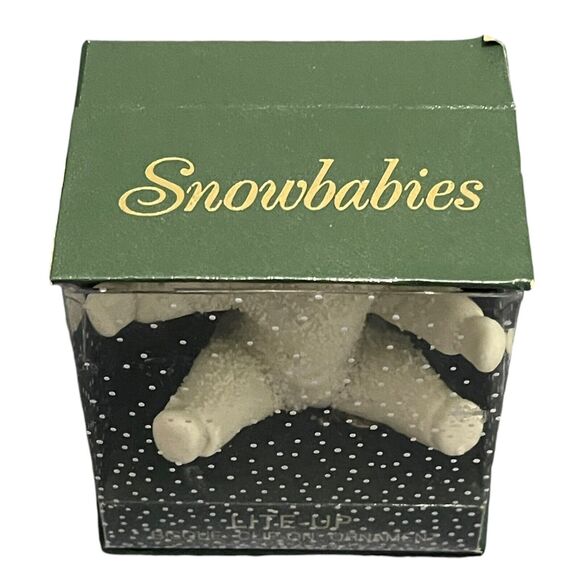Dept 56 Snowbabies Christmas Ornament 79529 Sitting Clip On Does Not Light Up - Picture 2 of 9
